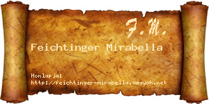 Feichtinger Mirabella névjegykártya